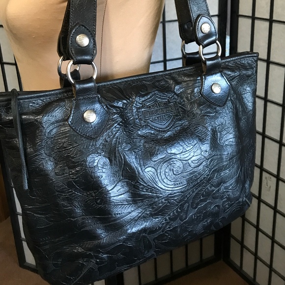 HarleyDavidson Bags Harleydavidson Shoulder Bag Embossed Genuine